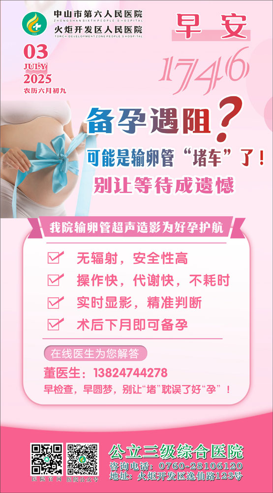 2025.07.03早安健康-我院輸卵管超聲造影為好孕護航